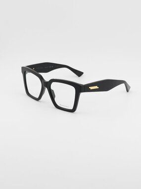 Bottega Veneta BV1458O 001 Eyeglasses Black 52mm Square Frame
